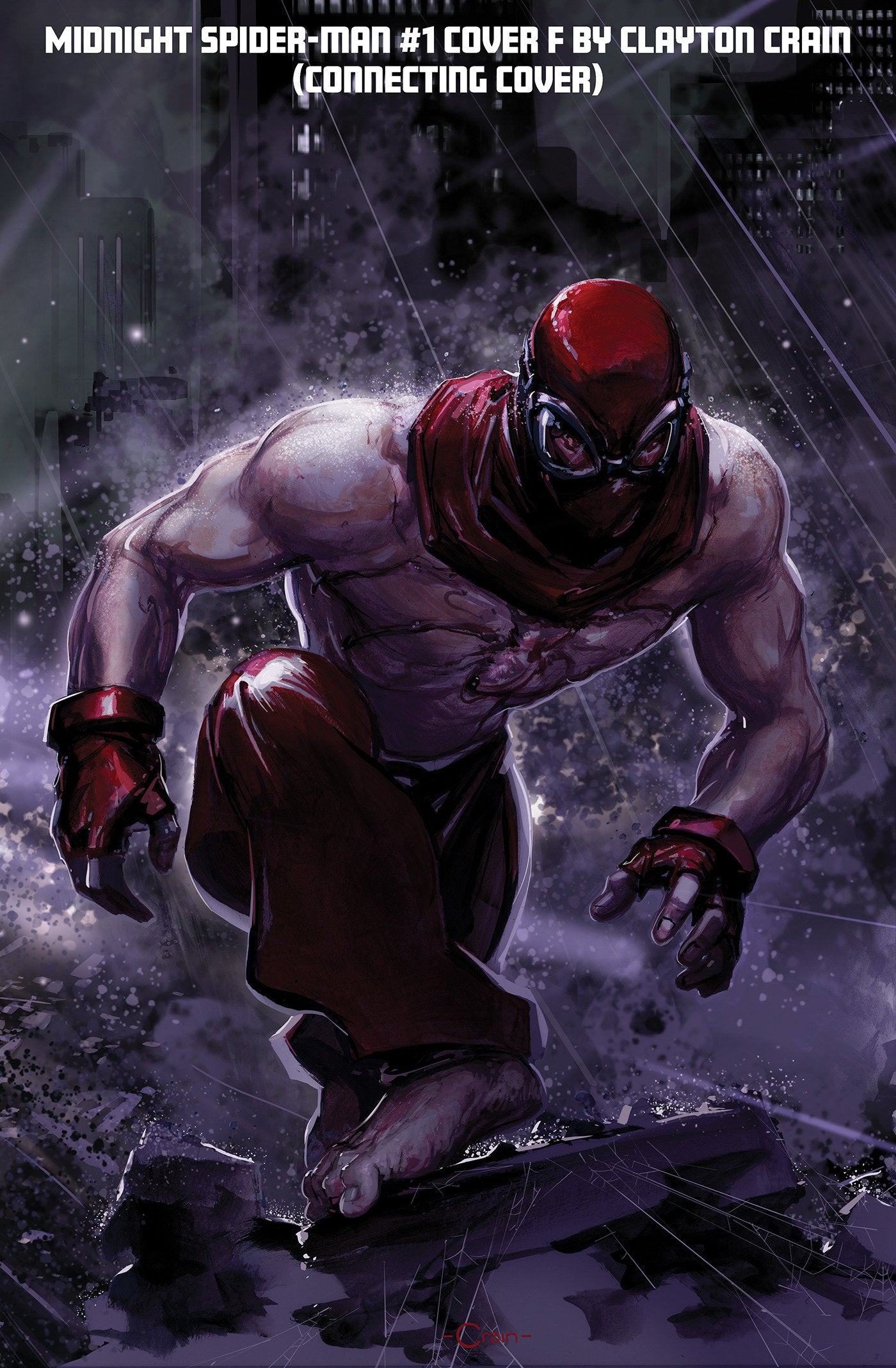 Midnight Spider-Man #1 Clayton Crain 3 Part Connecting Variant